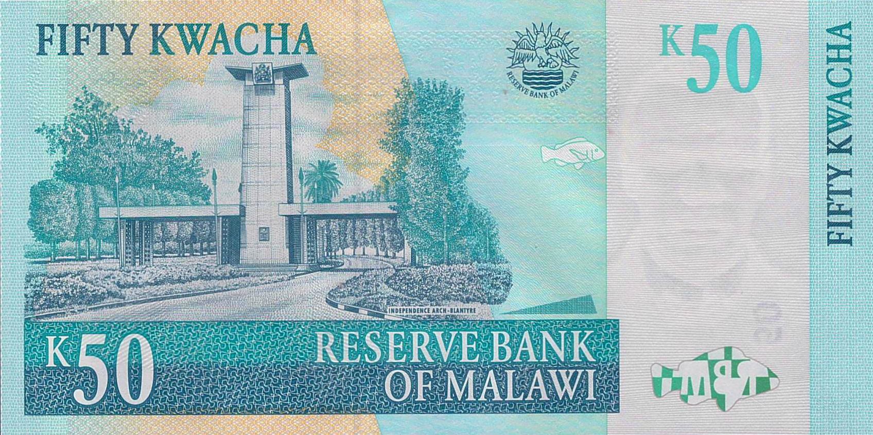 Malawi 50 2011 UNC P-53/e